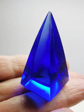 Load image into Gallery viewer, Blue Violet Andara Crystal Nubian Pyramid 1.5in x .75in