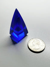Load image into Gallery viewer, Blue Violet Andara Crystal Nubian Pyramid 1.5in x .75in