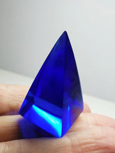 Load image into Gallery viewer, Blue Violet Andara Crystal Nubian Pyramid 1.5in x .75in