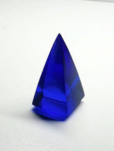 Load image into Gallery viewer, Blue Violet Andara Crystal Nubian Pyramid 1.5in x .75in