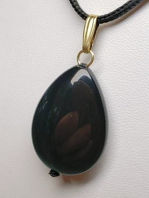 Obsidian - Rainbow Therapeutic Pendant C