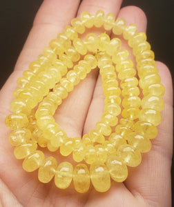 Danburite - Golden Yellow EO 6-9.5mm 16.75inch 156.3ct