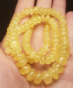 Danburite - Golden Yellow EO 6-9.5mm 18inch 189.65ct