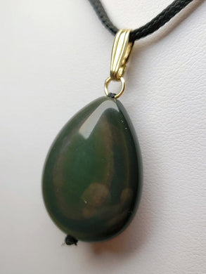 Obsidian - Rainbow Therapeutic Pendant E