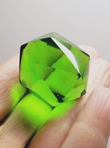 Green Andara Crystal Icosahedron 30g