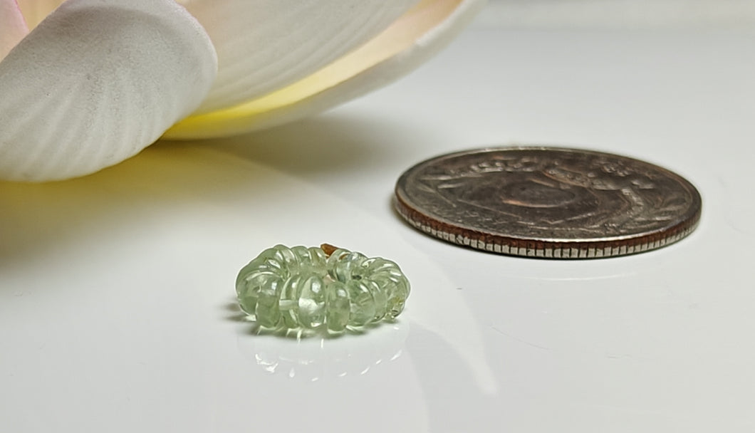 Prehnite - Green Gem Healing Ring