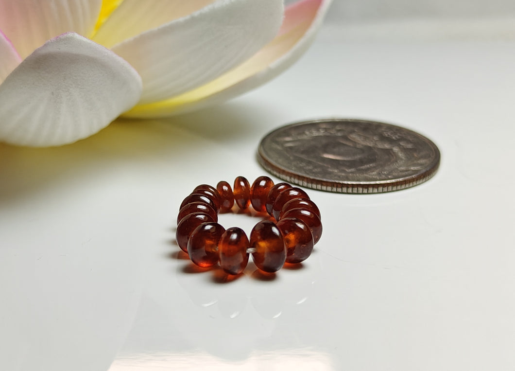 Hessonite Gem Healing Ring