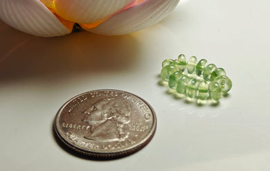 Prehnite - Green Gem Healing Ring