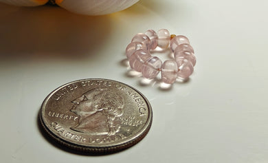 Rose Quartz Gem Healing Ring