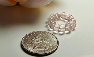 Rose Quartz Gem Healing Ring