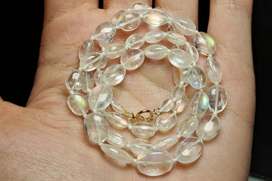Moonstone - Madagascar Rainbow Flash EO+ oval 18.75inch