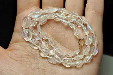 Moonstone - Madagascar Rainbow Flash EO oval 15.5inch