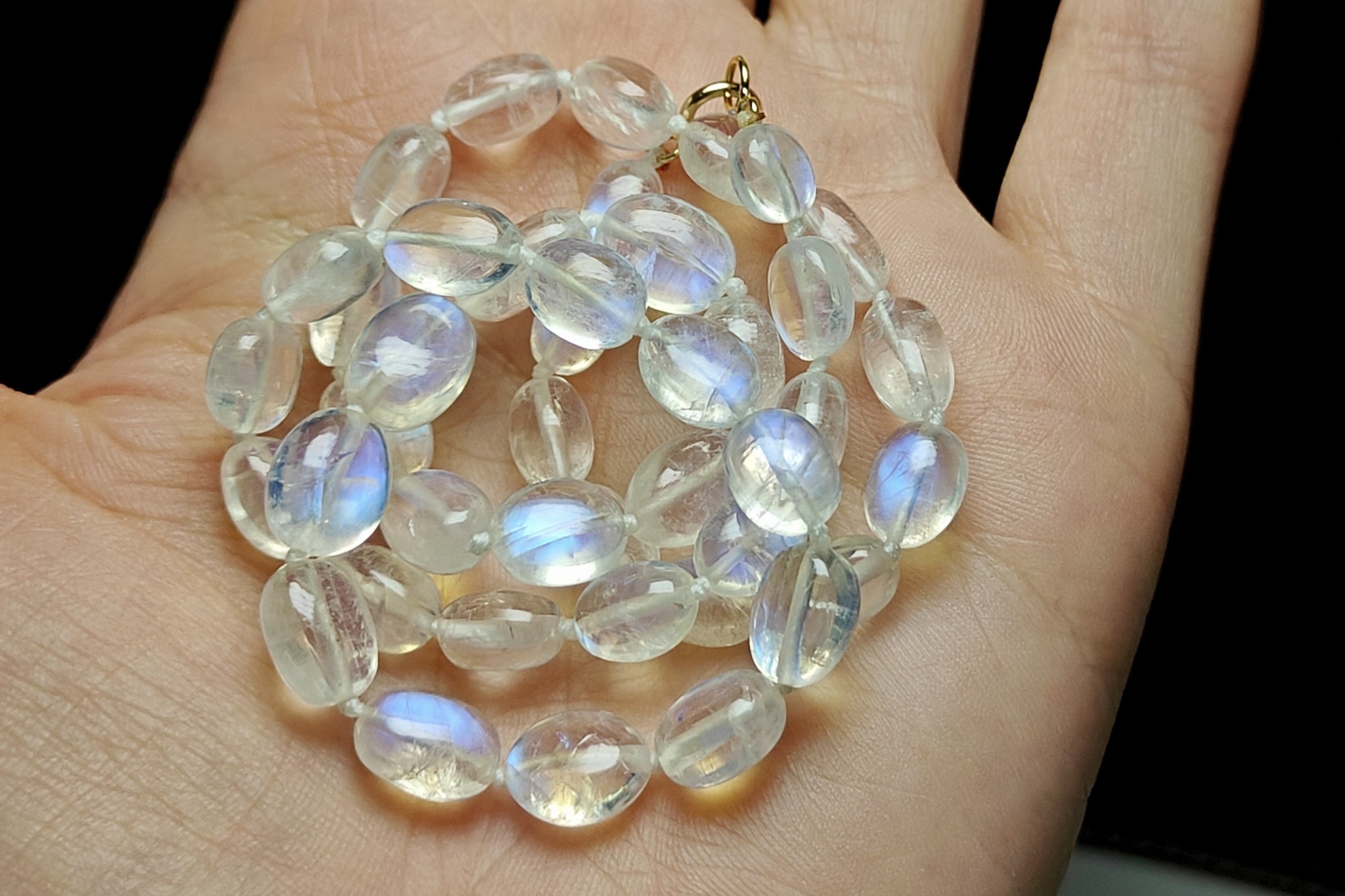 Moonstone - Blue Flash Therapeutic Necklaces