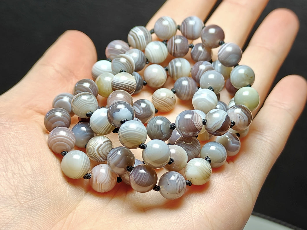 Agate - Botswana EO+ 8+mm 25inch