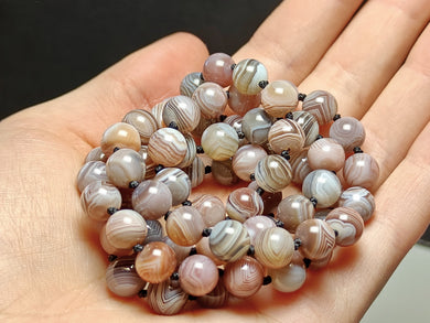 Botswana Agate EO+ 8+mm 26.5inch