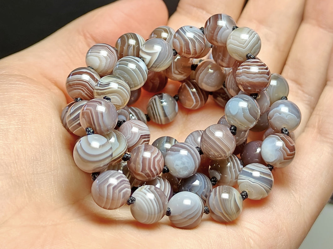 Agate - Botswana EO+ 8+mm 25.5inch