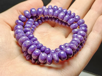 Charoite EO+ 5-10mm 19inch 182.15ct