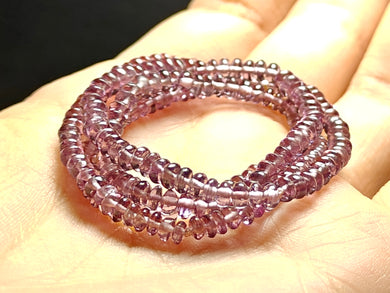 Spinel - Purple (Violet) EO+ 3-4.5mm 17.5inch