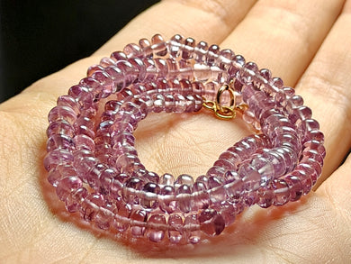 Spinel - Purple (Light Violet) EO+ 3.5-5mm 19inch