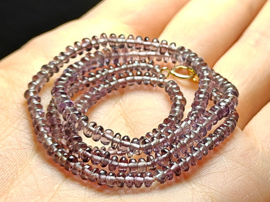 Spinel - Purple (Indigo Undertone) EO+ 3-4.5mm 16.75inch