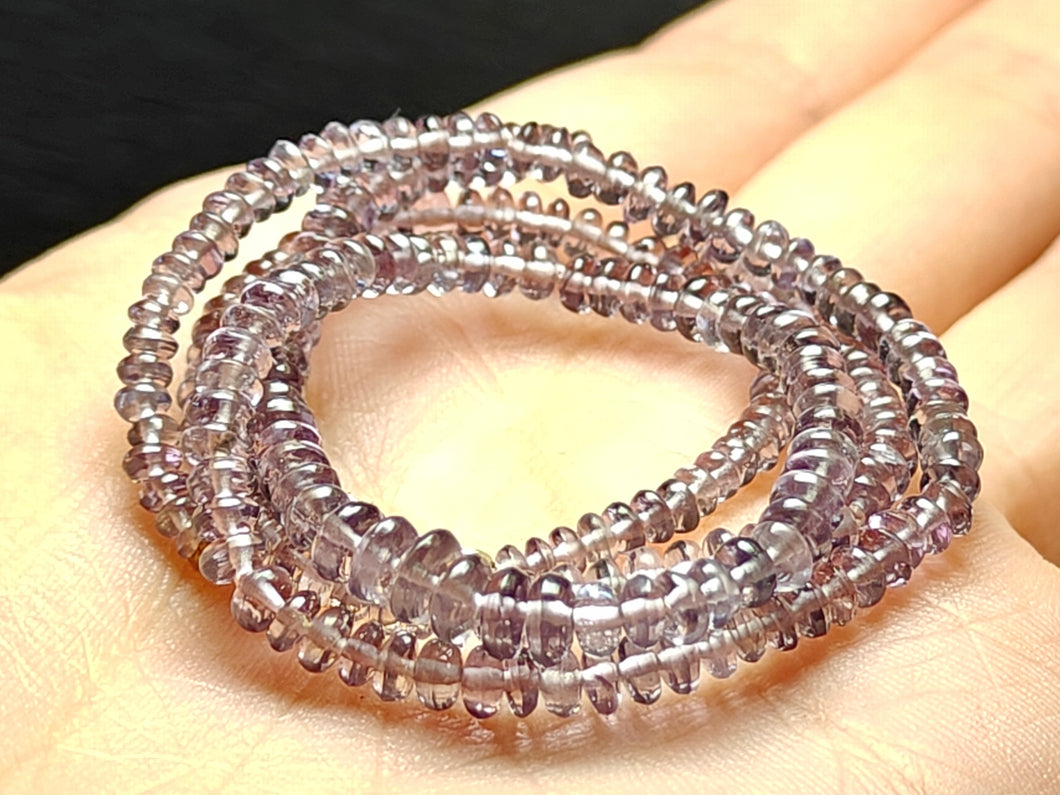 Spinel - Purple (Light Indigo Undertone) EO+ 3-4.5mm 16.75inch