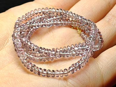 Spinel - Purple (Light Indigo Undertone) EO+ 2.5-4mm 18inch
