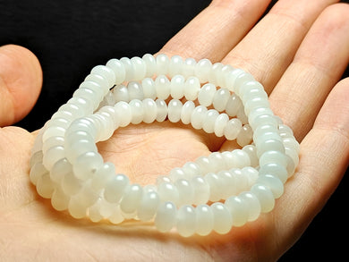 Moonstone - White Flash  EO 6-6.5mm 19inch