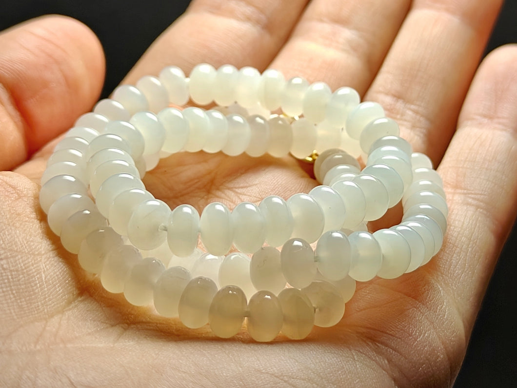 Moonstone - White Flash  EO 6.5-6.8mm 15.9inch