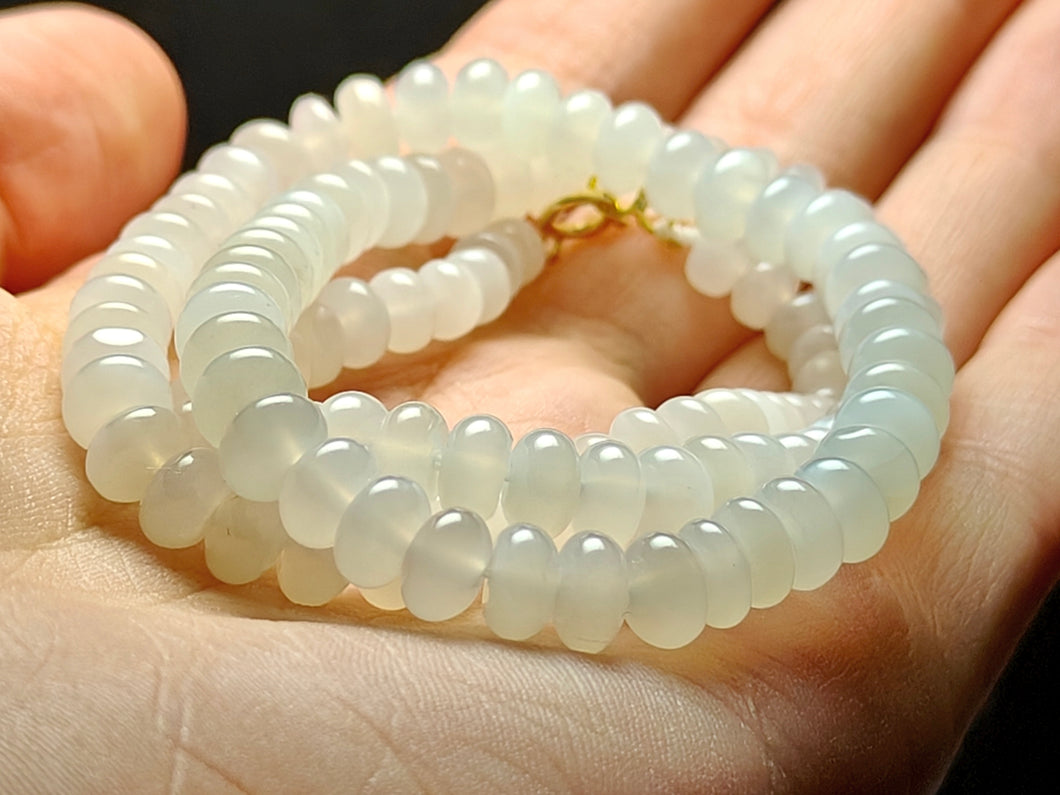 Moonstone - White Flash  EO 5-6.5mm 17.75inch