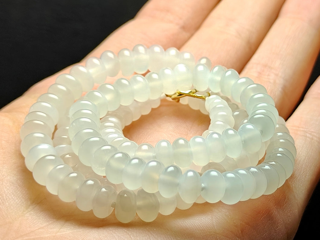 Moonstone - White Flash  EO 5-7mm 19.25inch