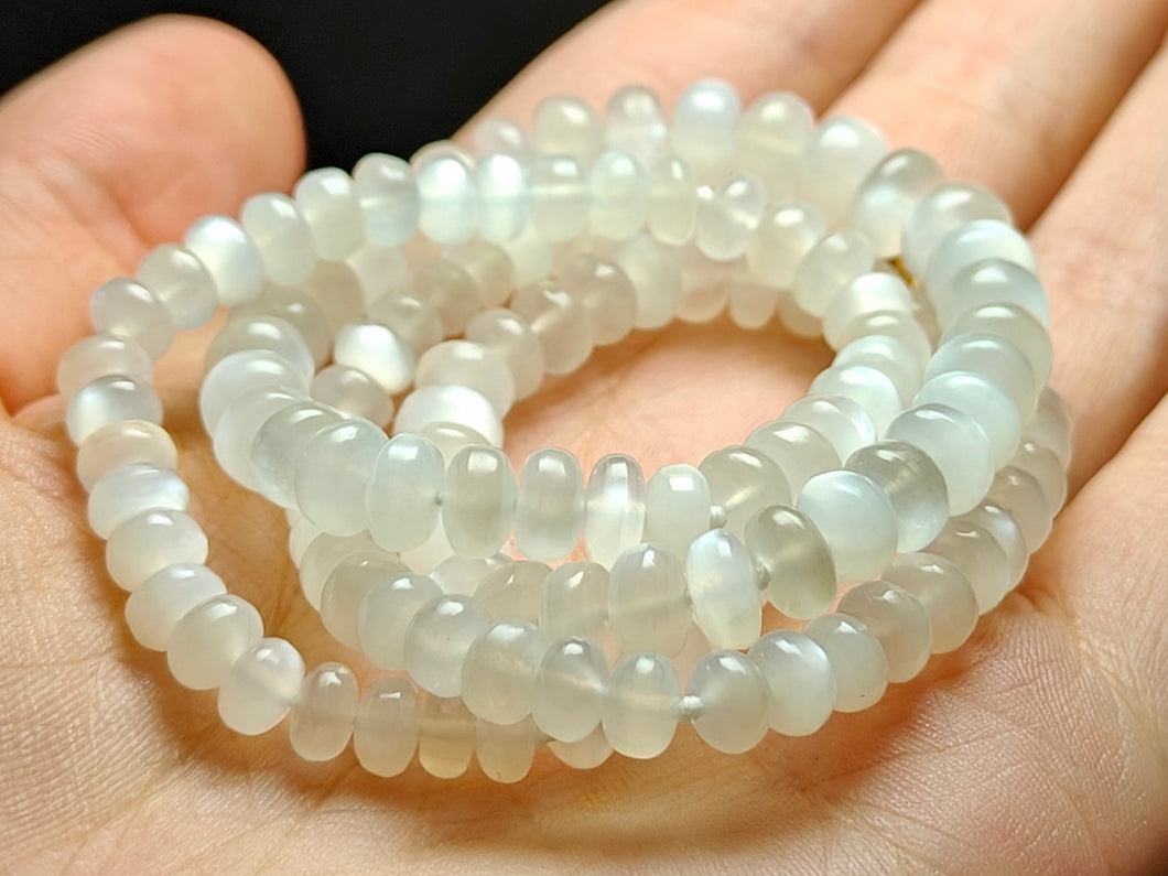 Moonstone - White Flash  EO++ 4-7mm 20.25inch