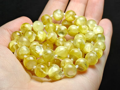 Lepidolite - Golden Mica EO+ 8+mm 24.25inch