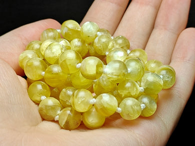 Lepidolite - Golden Mica EO+ 8+mm 24inch