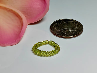 Sapphire - Green Gem Healing Ring