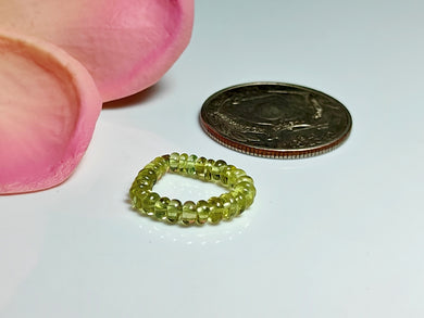 Sapphire - Green Gem Healing Ring