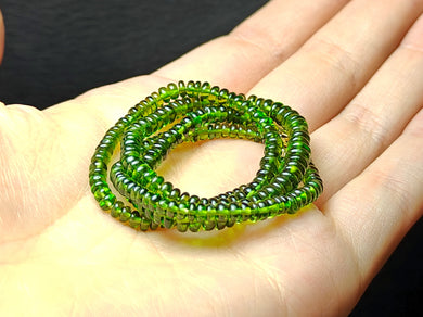 Tourmaline - Green EO+ 3-4.5mm 16.25inch