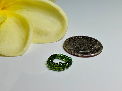 Tourmaline - Green Gem Healing Ring
