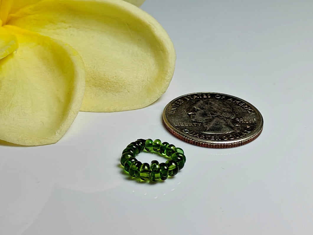Tourmaline - Green Gem Healing Ring
