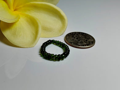 Tourmaline - Green Gem Healing Ring