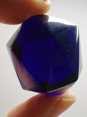 Indigo Andara Crystal Icosahedron 38g