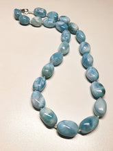 Load image into Gallery viewer, Larimar EO++ pebble 16inch 215.5ct