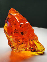 Load image into Gallery viewer, Orange with Golden Yellow Traditional Andara Crystal 1.035kg
