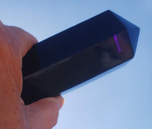 Load image into Gallery viewer, Purple Double Terminated Polished Andara Crystal Wand