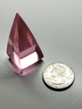 Load image into Gallery viewer, Pink (Full) Andara Crystal Nubian Pyramid 1.5in x .75in