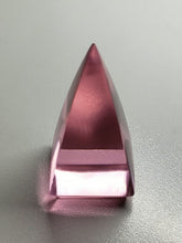 Load image into Gallery viewer, Pink (Full) Andara Crystal Nubian Pyramid 1.5in x .75in