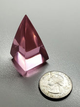 Load image into Gallery viewer, Pink (Full) Andara Crystal Nubian Pyramid 1.5in x .75in