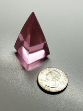 Load image into Gallery viewer, Pink (Full) Andara Crystal Nubian Pyramid 1.5in x .75in