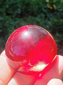 Red Andara Crystal Dome Cabochon 40mm