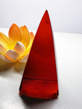 Load image into Gallery viewer, Red (Deep) Andara Crystal Nubian Pyramid 3in x 1.5in