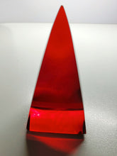 Load image into Gallery viewer, Red (Deep) Andara Crystal Nubian Pyramid 3in x 1.5in